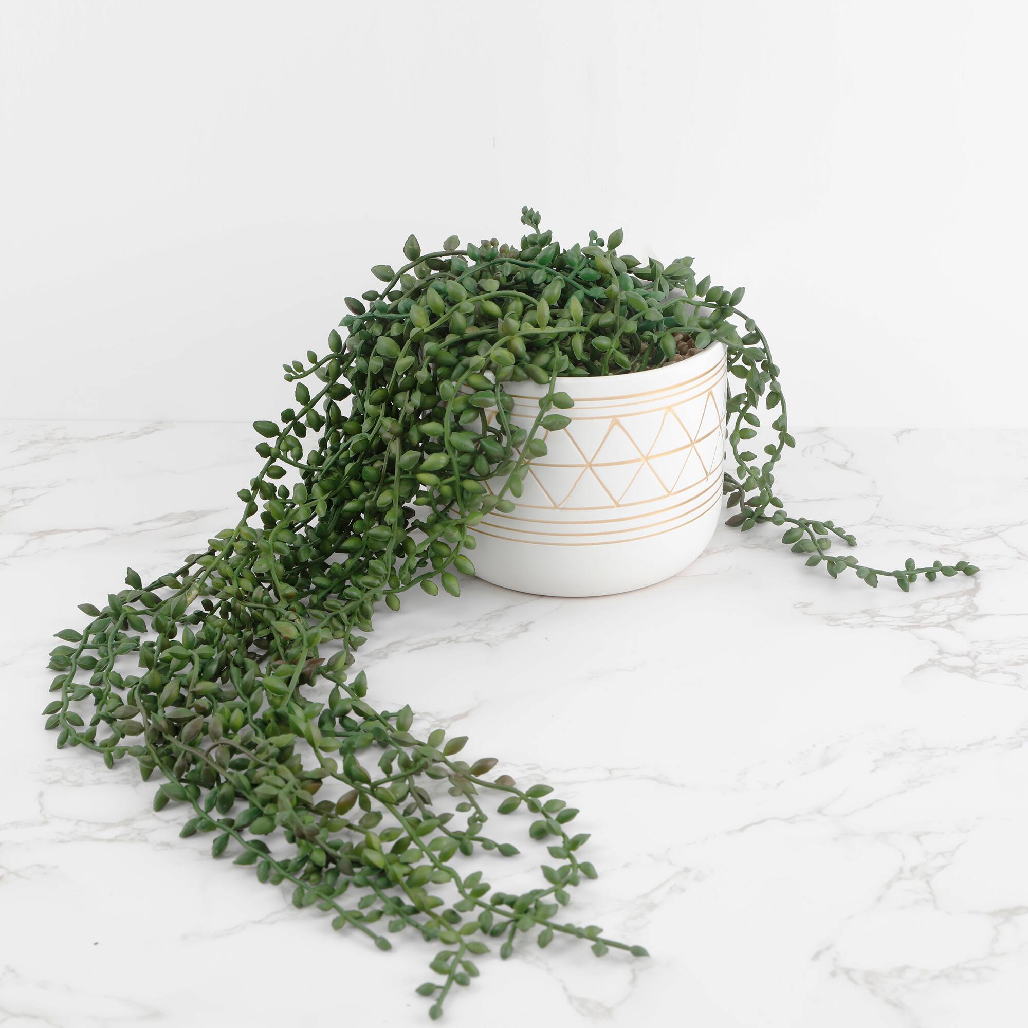 Flora Bunda® 17.5" String Of Beads In 5" Geo Ceramic